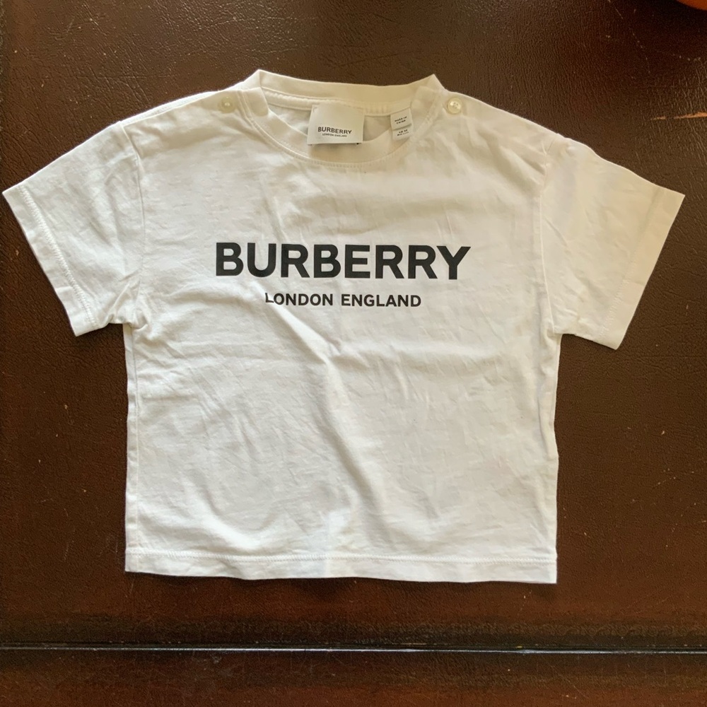 Burberry London England T-shirt, White, 18M